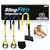 SlingFit Schlingentrainer-Set Widerstandsbänder Fitnessbänder, Sling Trainer Suspension Straps