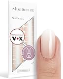 Original Miss Sophie Nagelfolien I 24 ultra-dünne Nagellack-Streifen mit Farbverlauf Nude...