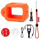 HSU Floaty Case für GoPro Hero 13/12/11/10/9 Schwarz, schwimmendes Gehäuse-Zubehör für...