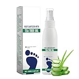FußSpray Mit TeebaumöL 100 Ml – FußSpray-Behandlung,Wirksames FußGeruchsspray,FußPflegespray...