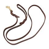 Depisuta Lederhundeleine, Starke Weiche Künstliche Lederleine mit Ergonomischem Griff für...