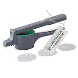 Chefkoch Spätzlepresse für Kartoffeln, Spätzle, Spaghettieis & Co – Presse mit 3 Lochscheiben...