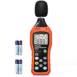Protmex Tragbar Digital Schallpegelmessgerät, 30-130dB Handheld Schallpegelmesser mit LCD...
