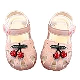 OKUMEYR Sommer Sandalen mit Kirschmuster Atmungsaktive Weiche Bodensandalen Strapazierfähig und...