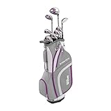 Wilson Anfänge-rAmazon ExclusiveKomplettsatz, 9 Golfschläger mit Cartbag, Damen, Rechtshand,...