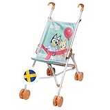 Bluey Puppenwagen Sulky – Leichter Puppenbuggy, Zusammenklappbar und tragbar, perfektes Spielzeug...