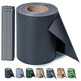 Zichaojia Sichtschutzstreifen Zaun 35 m x 19 cm inkl.20 Clips, PVC Sichtschutz Zaunfolie...