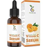 Vitamin C Serum BIO mit Hyaluronsäure 50ml, vegan - hochdosiert mit 20% Vitamin C - Anti-Aging Gel...