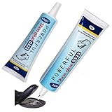 shallyong 2 Stück Schuhkleber Extra Stark Wasserfest 60g, Transparenter Schuhsohlenkleber,...