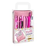 BIC Stifte Set: 2 Kugelschreiber, 1 Federmäppchen, 1 Fineliner, 2 Bleistifte, 1 Tintenroller & 3...