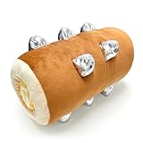 OptiPlay Plüschkissen-Clash Rollendes Holz, 35cm Plüsch Kuschelkissen, Plüschkissen für...