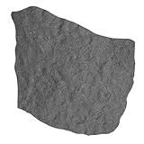 Lemodo Trittstein 4 Stück, Gartenstein aus Gummi, 42x53x2,3 cm, Grau
