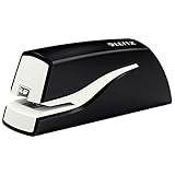 Leitz Elektrisches Büroheftgerät für 10 Blatt, Batteriebetrieb, Inkl. Heftklammern, Schwarz,...