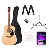 Fender Alternative Series Dreadnought Akustikgitarren-Set, Anfängergitarren-Set, mit 2-jähriger...