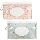 SANNIX Feuchttücher Tasche für Babys, Wiederverwendbar und Tragbar - 2 Boxen für Unterwegs...