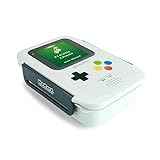 MUSTARD - Retro Gamer Lunch Box I Brotdose aus Plastik mit Besteck I mit Trennwand I Bento Box I...