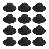 PATIKIL 4 Zoll Mini Formelle Hüte 12 Stück Miniatur Puppenhüte Mini Zylinder Für Basteln...
