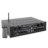 Pyle PTA44BT Karaoke-Bluetooth-Verstärker, kabellos, 4-Kanal-Stereo-Audio-Heimkino-Lautsprecher,...