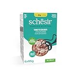 Schesir, Thunfisch mit Goldbrasse in Gelee, komplettes Nassfutter für Katzen, im Beutel, 100%...