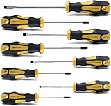 CCLIFE Schraubendreher Set 8tlg Magnetischer Schraubenzieher Satz mit Schlitz, Pozidriv und...