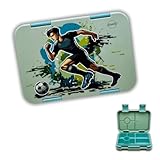 Jenard Brotdose für Kinder mit Fächern. Sehr robuste, flexible und praktische Lunchbox, ideal für...