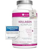 Premium Kollagen Hyaluronsäure Komplex - mit dem Superfood Gojibeere und Grüntee - 180 Kollagen...