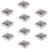 10x Pfostenkappe Edelstahl 91 mm Pyramide Abdeckkappe für Pfosten 9 x 9 cm