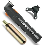 SKS GERMANY AIRCHAMP PRO CO2 Kartuschenpumpe (Luftpumpe für alle Ventilarten, Einhandbedienung,...