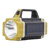 KIMISS Superhelle Solar-Taschenlampe – Handscheinwerfer mit 6 Modi für Aktivitäten,...