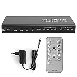 4x2 Matrix Audio Output Optical Switcher Distributor Remote Controller Support ARC Function 4K...