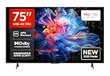 TCL 75V6C 75 Zoll Direct LED TV, 4K HDR Fernseher, Smart TV mithilfe von Google TV (Dolby Audio,...