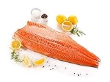 Klaassen Lachsfilet, Lachs filetiert (mit Haut), küchenfertig, Stehgräten entfernt, 1000g