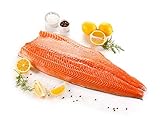 Klaassen Lachsfilet, Lachs filetiert (ohne Haut), küchenfertig, Stehgräten entfernt, 1000g