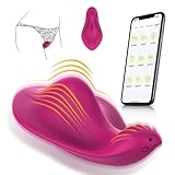 Hmxseu Tragbare Klitoris Vibratoren Ultradünner Butterfly Vibrator mit 9 Vibrationsmodi...