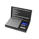 Taschenwaage, 500g / 0,01g Goldwaage Digitalwaage Grammwaage Feinwaage Goldwaage Münzwaage,...