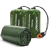 HONYAO Notfalldecke Schlafsack, Survival Biwaksack Erste Hilfe Rettungsdecken Wasserdicht...