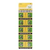 KERDEJAR 10 Stück Alkaline Batterie AG3 1,55 V Knopfzellen SR41 192 L736 384 SR41SW CX41 LR41 392...