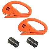 Folienschneider Car,Fiber Cutting Messer,Orange Autofolie Werkzeug,Sicherheitsschneider,Vinyl Wrap...