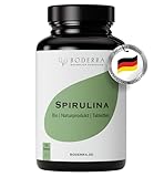 BODERRA® Spirulina BIO Presslinge - HOCHDOSIERTE Spirulina Tabletten - NÄHRSTOFFWUNDER - 2500mg...