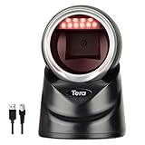 Tera Pro 2D QR Desktop Barcode Scanner Omnidirektional Einstellbarer Scankopf, USB Wired Handsfree...