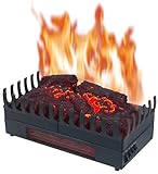 CHEMIN'ARTE Elektrokamin - Elektrischer Solo-Standkamin mit realistischem Flammeneffekt für...