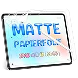 3 Stück Papier Folie Kompatibel mit iPad Air 6. Generation 13 Zoll 2024, Matte Papierfolie...