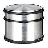 Relaxdays Türstopper Hoch, Edelstahl, Für Fenster und Türen, Groß, Gummi-Schutz, Für schwere...