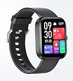 ZZR SEVEN Fitness-Tracker, Smartwatch, Blutdruckmessgerät, Uhr, 5,1 cm HD-Farb-Touchscreen mit...