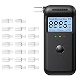 FIVAVA Alkoholtester Digital, Professionelles Atemalkohol-Messgerät mit LCD-Anzeige für Zuhause,...