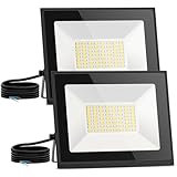 Aigostar LED Strahler außen 30W，2 Stück， Naturweiß 4000K 2700 Lumen Scheinwerfer IP65...