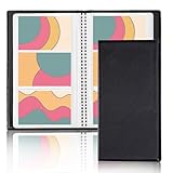 LXUEJIE Visitenkarten Aufbewahrung, Visitenkartenmappe für 120 Karten PU-Leder Visitenkartenbuch...