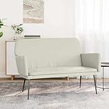 Vopese Samt-Sitzbank Creme - Bequem, stabil und ideal für Entspannung zu Hause Model351390