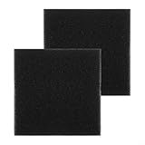Yuanpgky Teichfilter-Ersatz-Pads, schwarzer Schaumstoffschwamm, 30,5 x 30,5 x 2,5 cm, für Aquarium,...