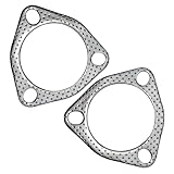 YGQ 2,5 Zoll Auspuff Dichtungen Auspuffdichtung, 3-Schrauben, 63,5 mm Flansch,...